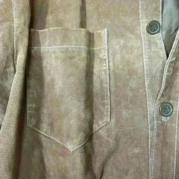 Sette Ponti Men’d XL brown/burnt orange heavyweight shirt jacket - Picture 4 of 10